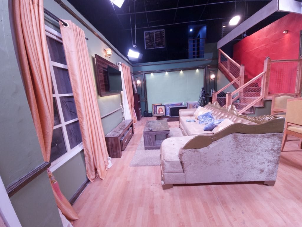 Dressing the set ahead of a scene